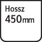 Téglalap a "Hosszúság 450 mm" felirattal.