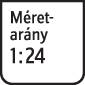 A kép felirata: 'Méretarány 1:24'.