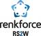A kép a 'renkforce' márka logóját mutatja egy stilizált csillaggal felette és az 'RS2W' szöveggel alatta.