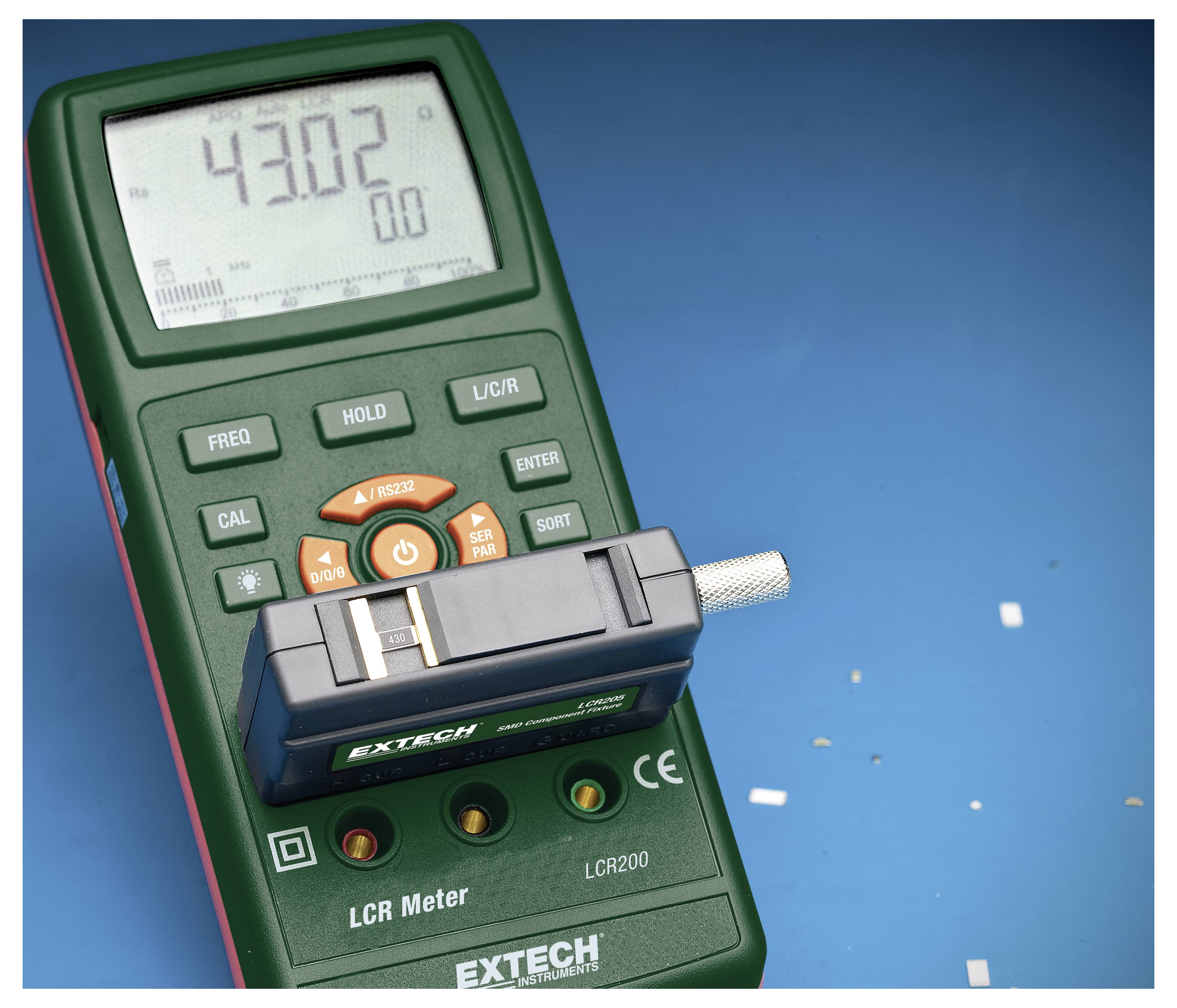 Extech LCR200 Ponte di misurazione LCR digitale CAT I Display (Counts): 20000-2