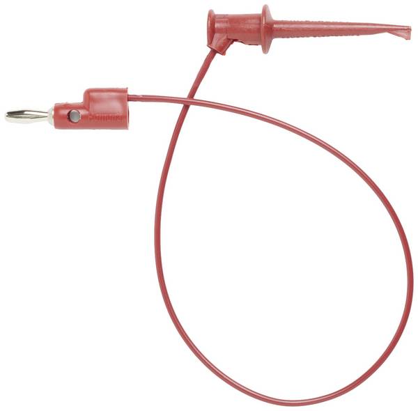 Pomona Electronics 3782-24-2 Cavo di misura Spina a banana 4 mm Morsetto a coccodrillo 0.60 m Rosso 1 pz.