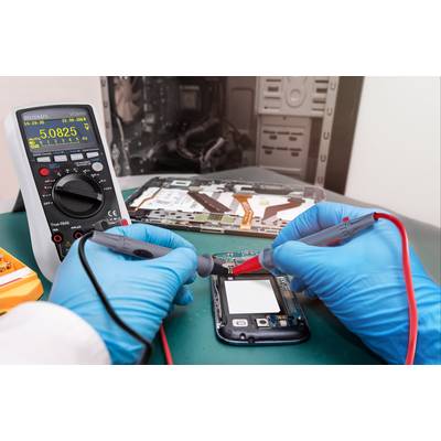 VOLTCRAFT VC890 OLED Multimetro portatile digitale Display OLED, Data logger CAT III 1000 V, CAT IV 600 V Display (Count-5