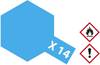 Vernice acrilica Tamiya 81014 Blu cielo lucido Codice colore: X-14 Contenitore in vetro 23 ml