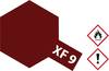 Vernice acrilica Tamiya 81309 Rosso scafo opaco Codice colore: XF-9 Contenitore in vetro 23 ml
