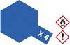 Vernice acrilica Tamiya 81004 Blu (lucito) Codice colore: X-4 Contenitore in vetro 23 ml