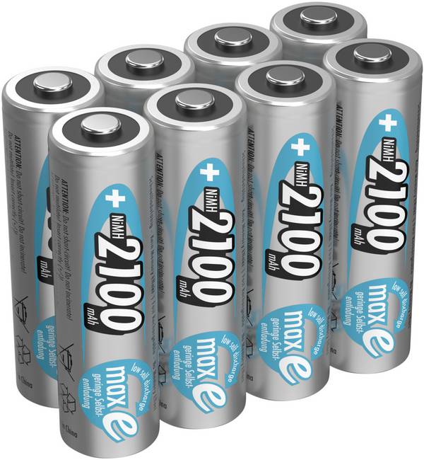 Ansmann maxE HR06 Batteria ricaricabile Stilo (AA) NiMH 2100 mAh 1.2 V 8 pz.