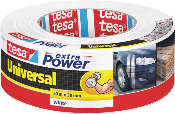 tesa UNIVERSAL 56389-00002-06 Nastro in tessuto tesa® extra Power Bianco (L x L) 50 m x 50 mm 1 pz.