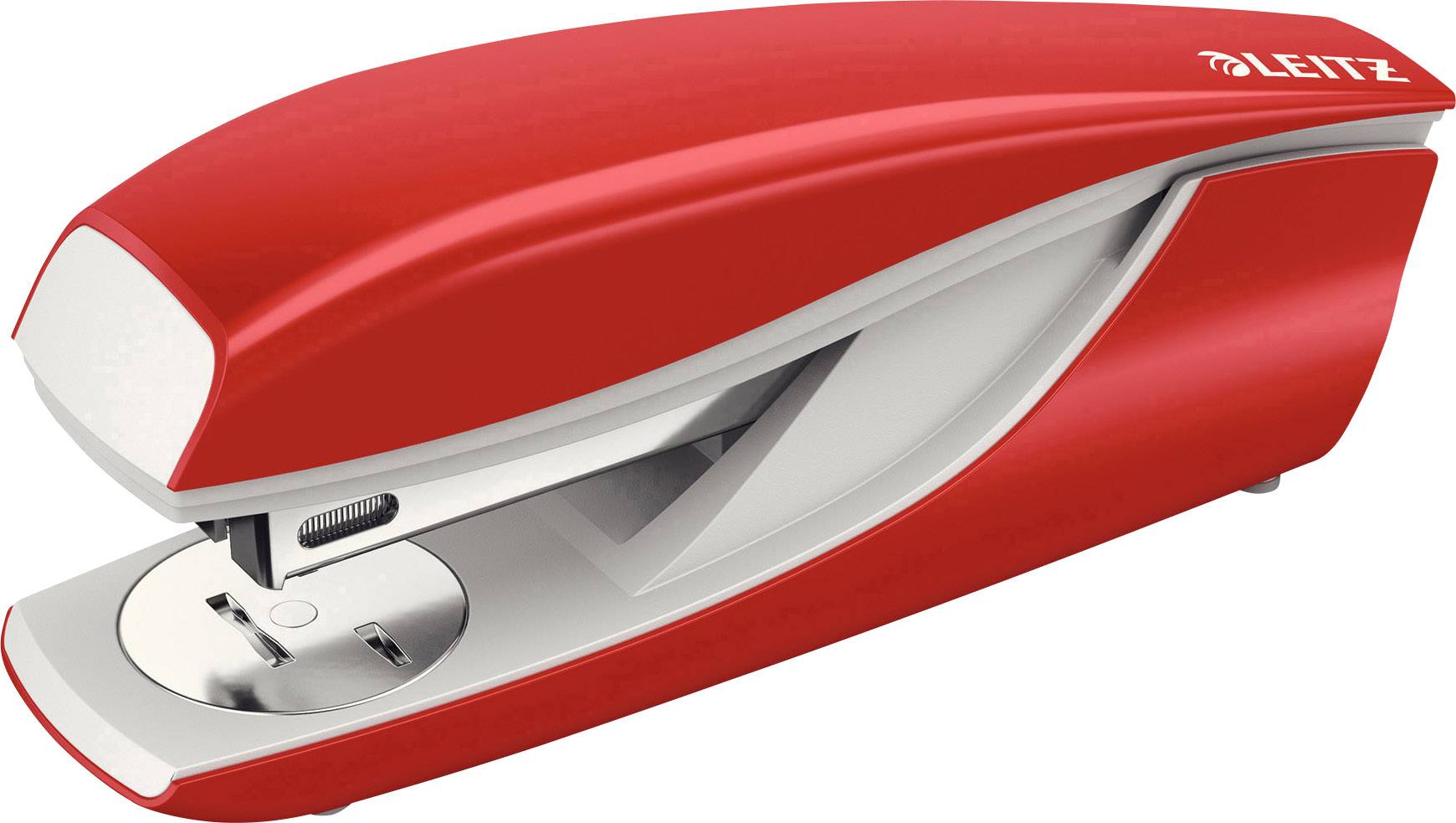 Faldone rosso, marca Leitz, design moderno. Ideale per spillare pile di documenti in ufficio o a casa.