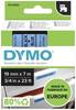 DYMO 45806 Cassetta nastro Poliestere Colore Nastro: Blu Colore carattere: Nero 19 mm 7 m