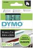 DYMO 45809 Cassetta nastro Poliestere Colore Nastro: Verde Colore carattere: Nero 19 mm 7 m