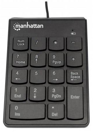 Manhattan 176354 USB Tastierino numerico Nero-0