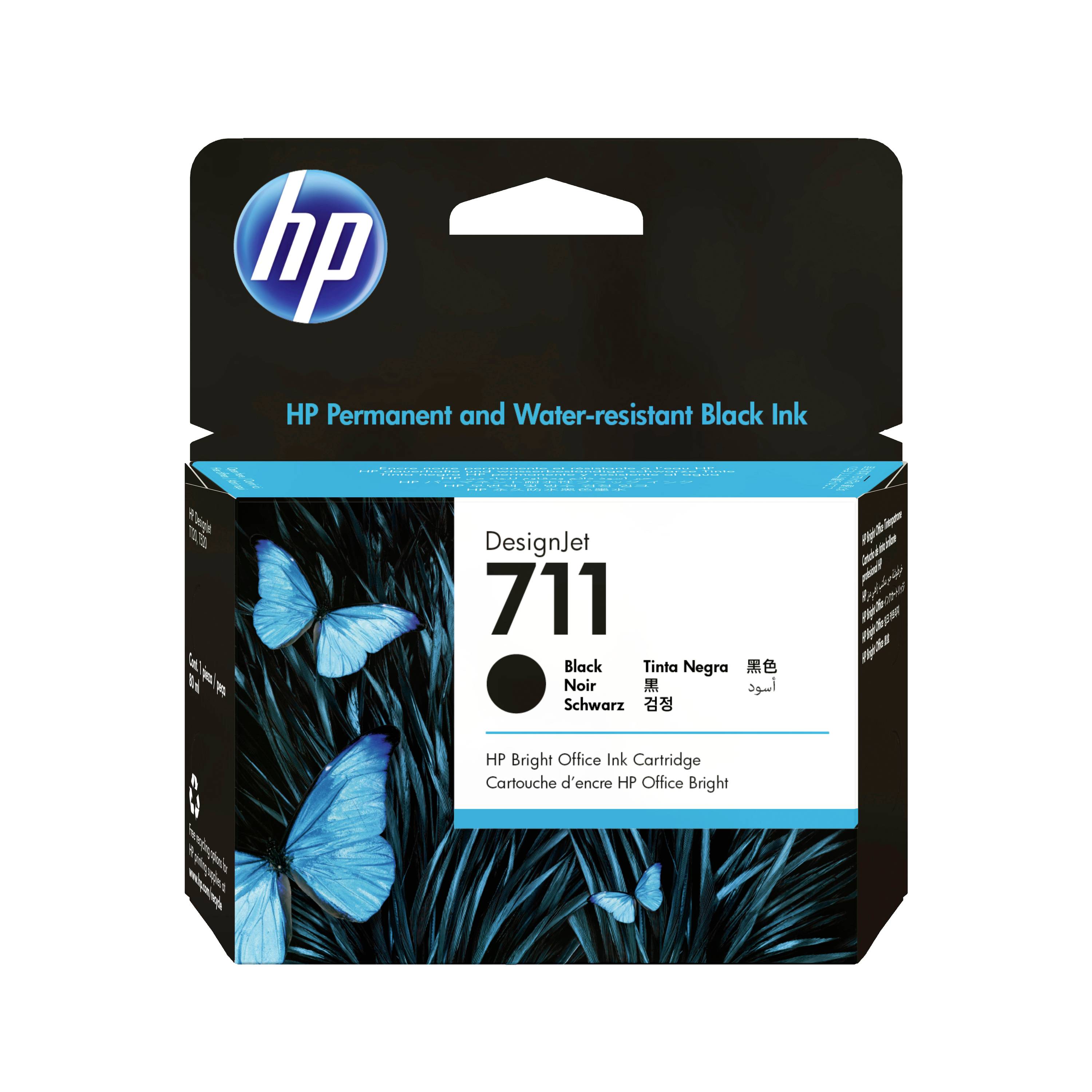 HP Cartuccia 711 Originale Nero CZ133A
