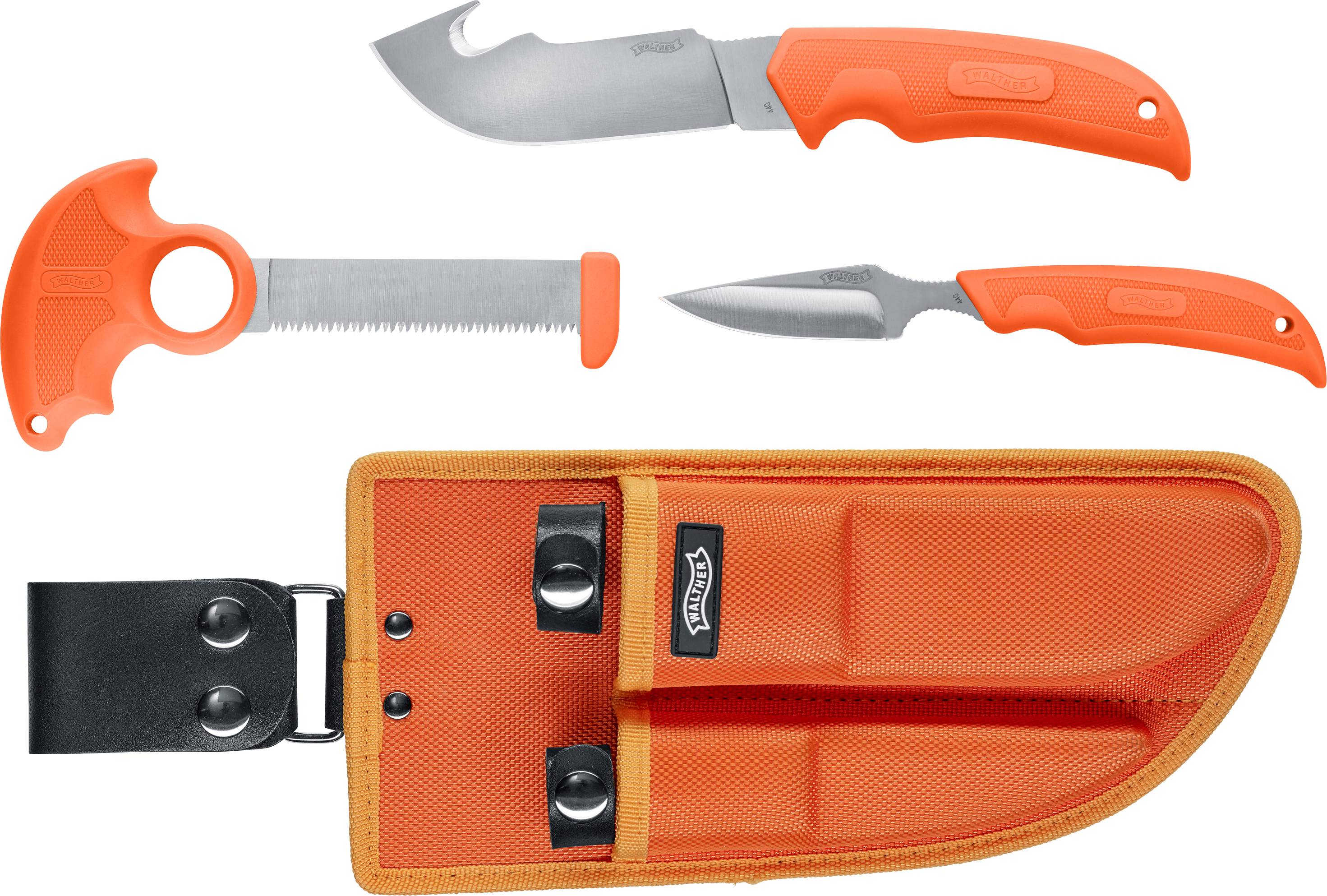 Walther Hunter Kit 5.0735 Kit attrezzi per la caccia con custodia Arancione