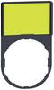 Schneider Electric ZBY6102 ZBY6102 Supporto targhetta con targhetta (Ø x A) 22 mm x 50 mm senza etichette Bianco, Giallo 1 pz. Pezzo