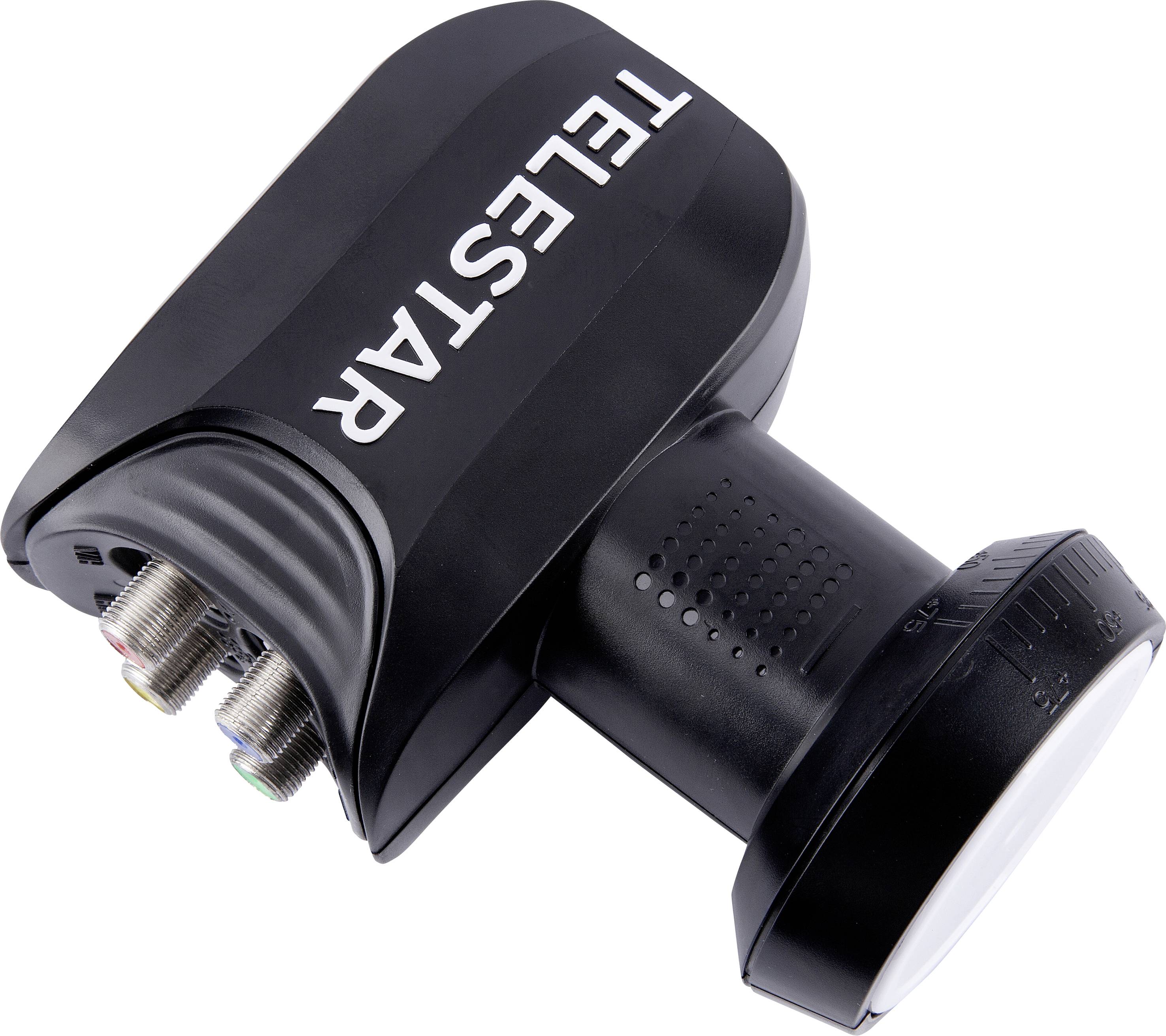 Telestar SkyQuatro HC LNB Quattro Diametro: 40 mm Protezione agli agenti atmosferici Nero, Grigio chiaro