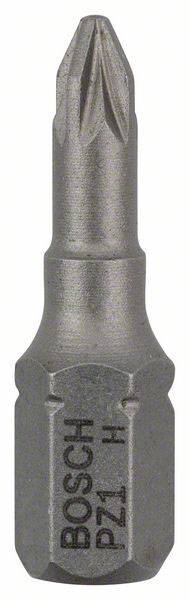 Cacciavite a cricchetto Bosch, tipo 'PZ1'. Piccola punta metallica per viti a croce, adatto per avvitature precise.