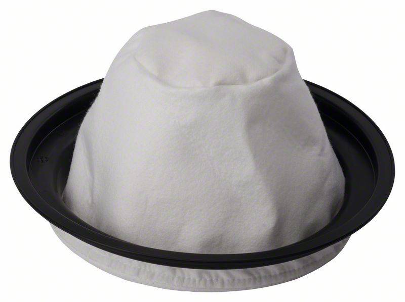 Un cappello bianco con un bordo nero largo è capovolto su una superficie nera.