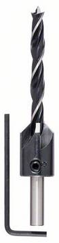 Bosch Accessories 2608596394 Punta a spirale per legno  7 mm Lunghezza totale 105 mm Alberino cilindrico 1 pz.