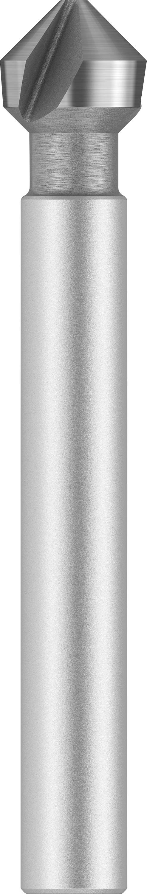 Punta in metallo con punta conica affilata, adatta per forare con precisione superfici metalliche.