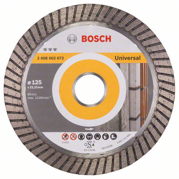 2608602672 - Disco diamantato Best for Universal Turbo 125 x 22,23 x 2,2 x 12 mm