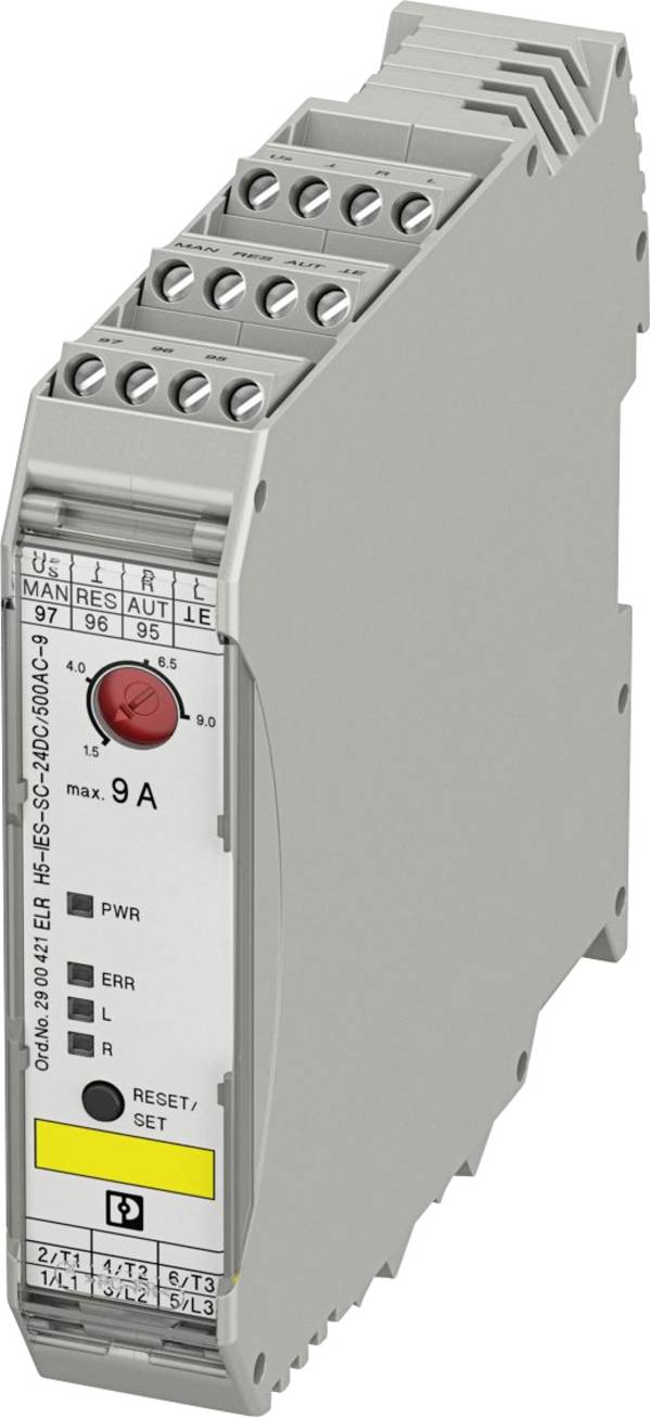 Phoenix Contact ELR H5-IES-SC- 24DC/500AC-9 Modulo protezione motore    24 V/DC 9 A  Adatto per marchio (relè): Phoenix Contact  1 pz.
