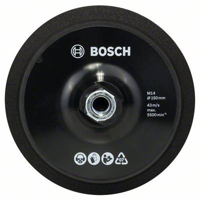 Bosch Accessories 2608612027 Platorello con fissaggio a strappo - M 14, Ø 150 mm Diametro 150 mm