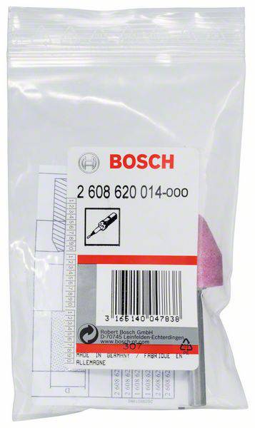 Un imballaggio di plastica sigillato con un'etichetta Bosch mostra il numero parte 2 608 620 014-000 e un'immagine di una punta da trapano.