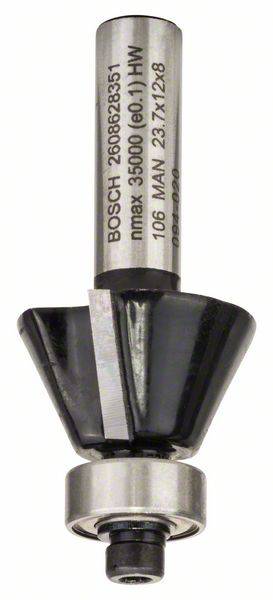 Un trapano fresatore conico Bosch con testa nera e scritta: 'BOSCH 2608628385'.