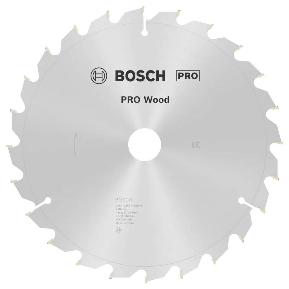 Bosch Accessories Optiline 2608640434 Lama circolare in metallo duro 254 x 30 x 2 mm Numero di denti: 24 1 pz.