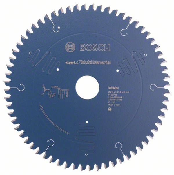 Bosch Accessories Expert for Multi Material 2608642493 Lama circolare 216 x 30 x 2.4 mm Numero di denti: 64 1 pz.