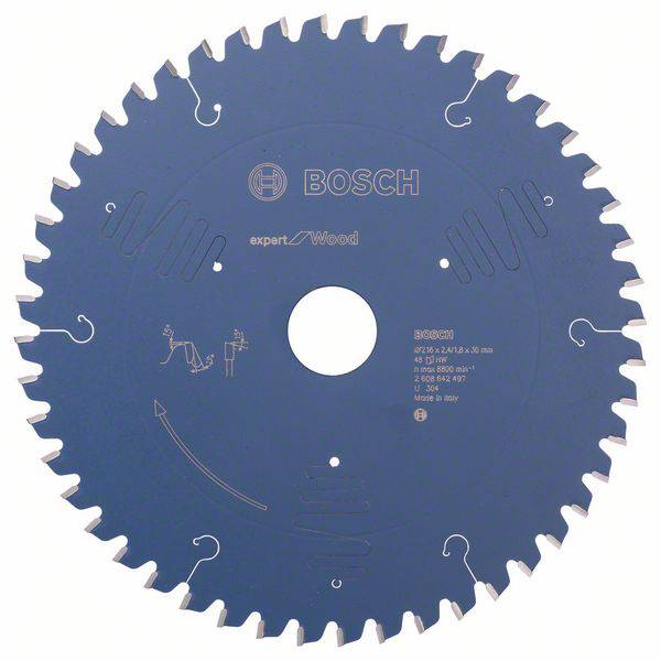 Bosch Accessories Expert for Wood 2608642497 Lama circolare 216 x 30 x 2.4 mm Numero di denti: 48 1 pz.