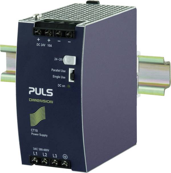 PULS  DIMENSION CT10.241  Alimentatore per guida DIN    24 V/DC  10 A  240 W  Num. uscite:1 x    Contenuto 1 pz.