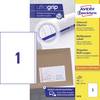 Avery-Zweckform 3418 Etichetta universale 200 x 297 mm Carta Bianco 100 pz. A tenuta permanente Stampante a getto d'inchiostro, Stampante laser, Stampante laser a colori, Fotocopiatrice, Stampante a colori, Dicitura a mano