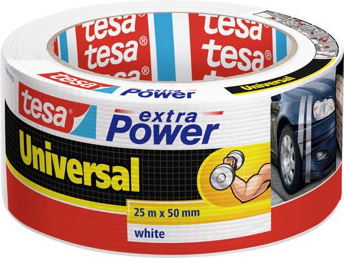 tesa UNIVERSAL 56388-00002-05 Nastro in tessuto tesa® extra Power Bianco (L x L) 25 m x 50 mm 1 pz.