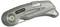 Coltello universale pieghevole argentato Stanley con incisione 'QuickSlide Sport' e lama visibile sul bordo.
