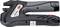 Pinza crimpatrice elettrica Knipex, modello 'eCrimp 97 43 E', in nero e grigio. Strumento per la crimpatura di connettori elettrici.
