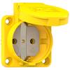 PCE 105-0ew Presa da pannello IP44 Giallo