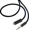 SpeaKa Professional SP-7870688 Jack Audio Prolunga [1x Spina jack da 3.5 mm - 1x Presa jack da 3.5 mm] 1.00 m Nero rivestimento super morbido