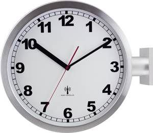 Orologio Da Parete Technoline WS 8005 - Radiocontrollato Con Temperatura, Argento-Nero, 22.6x18 Cm - Foto 3