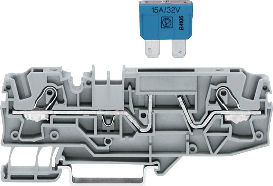 WAGO 2006-1681 Morsetto portafusibili 7.50 mm A molla Attribuzione: L Grigio 1 pz.-0