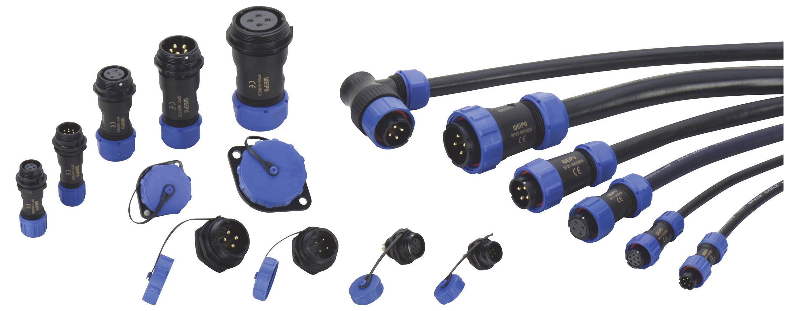 Weipu SP1310 / P 2 I Connettore circolare Spina dritta Tot poli: 2 Serie (connettore circolare): SP13 1 pz.-3