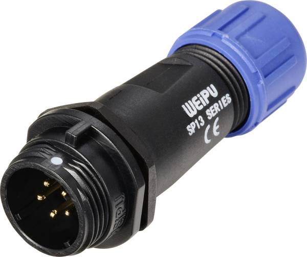 Weipu  SP1311 / P 5 I  Connettore circolare  Spina dritta  Tot poli: 5  Serie (connettore circolare): SP13    1 pz.