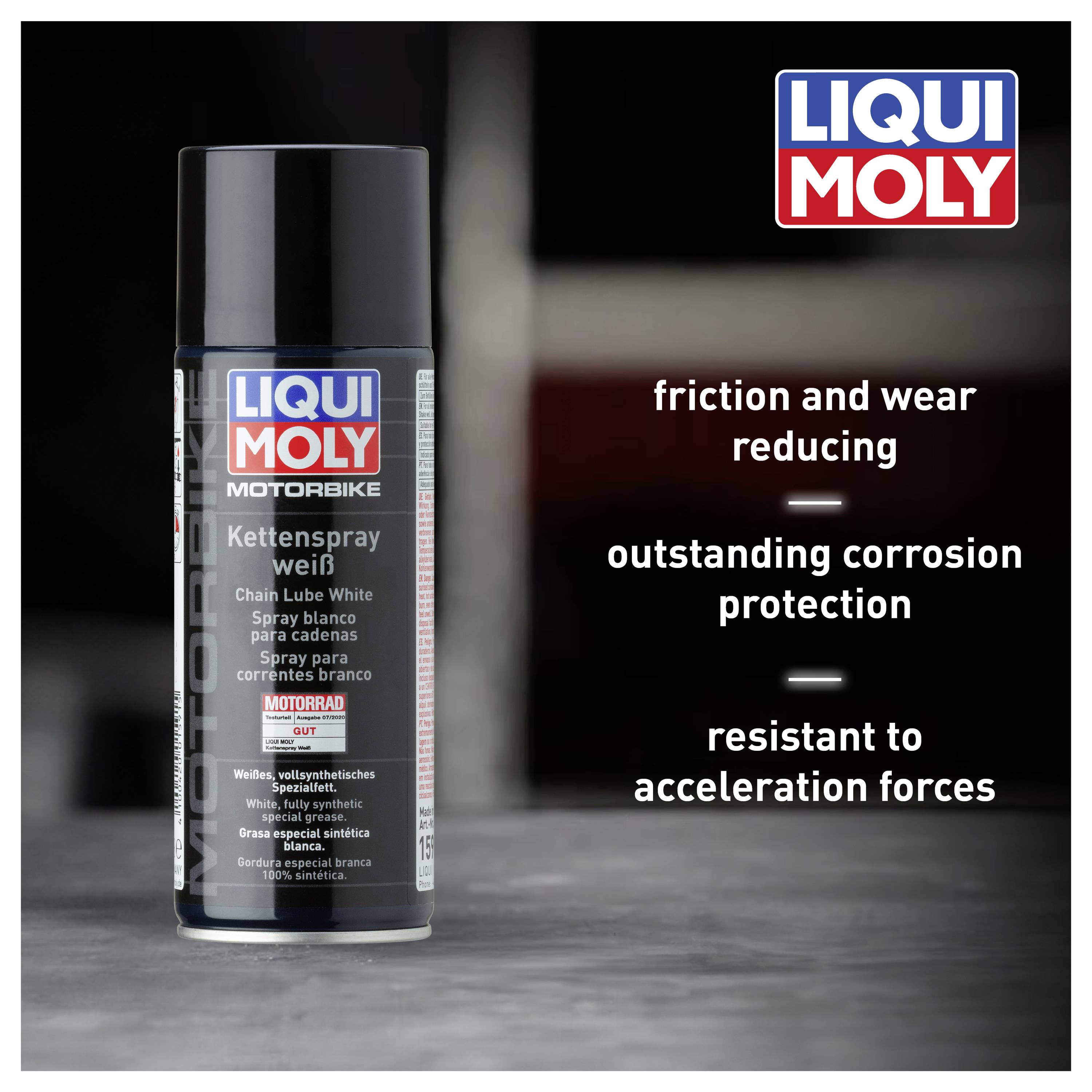 Liqui Moly 1591 Chain Lube White Grasso spray per catene 400 ml-2