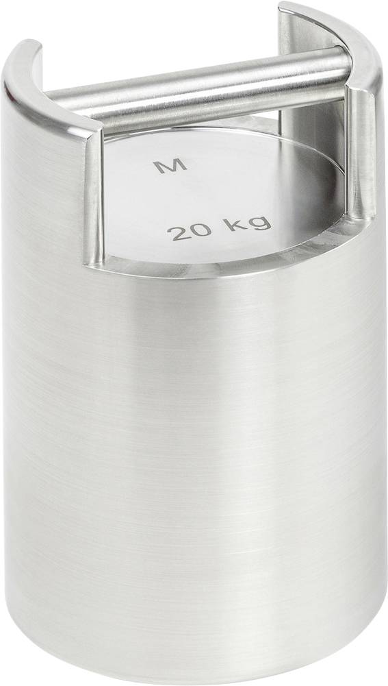 Peso metallico con l'iscrizione 'M 20 kg'.