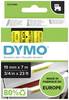 Etichette DYMO D1 45808 Poliestere Colore Nastro: Giallo Colore carattere:Nero 19 mm 7 m