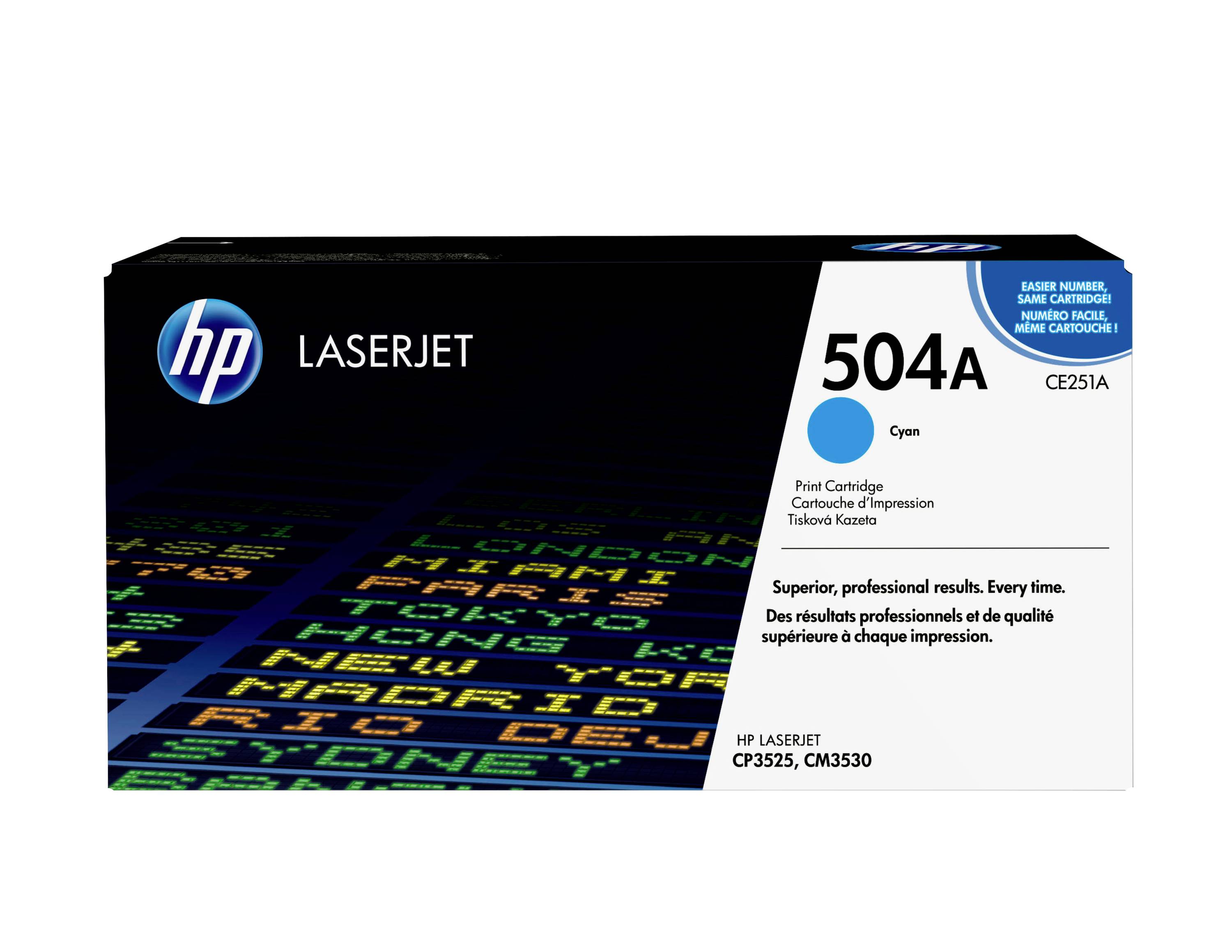 HP 504A CE251A Toner Ciano 7000 pagine Originale Cartuccia toner