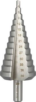 Heller 22609 7  HSS Punta a gradini   Lunghezza totale 107 mm   Alberino cilindrico 1 pz.
