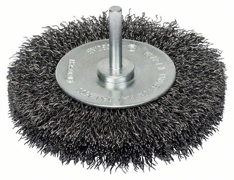 BOSCH - SPAZZOLA A DISCO FILO ONDULATO 100 MM CODOLO 6 MM-0