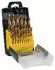 Bosch Accessories 2607017154 Promoline HSS Kit punte a spirale da metallo 25 parti 1 mm, 1.5 mm, 2 mm, 2.5 mm, 3 mm, 3.5 mm, 4 mm, 4.5 mm, 5 mm, 5.5 mm, 6 mm, 6.5 mm, 7 mm, 7.5 mm, 8 mm, 8.5 mm, 9 mm, 9.5 mm, 10 mm, 10.5 mm, 11 mm, 11.5 mm, 12 mm, 12.5 mm, 13 mm TiN Alberino cilindrico 1 KIT