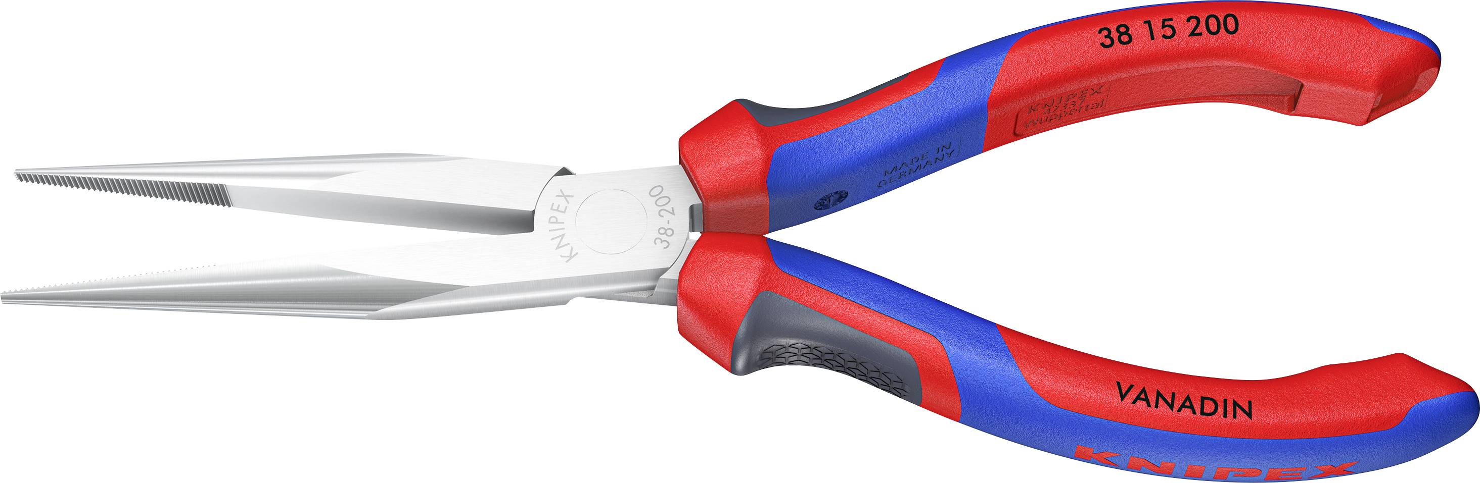 Pinza con becchi mezzotondi Dritti Elettronica e meccanica di precisione 200 mm Knipex 38 15 200